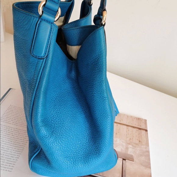 Gucci Turquoise Pebbled Leather Medium Soho Hobo - Picture 7 of 11